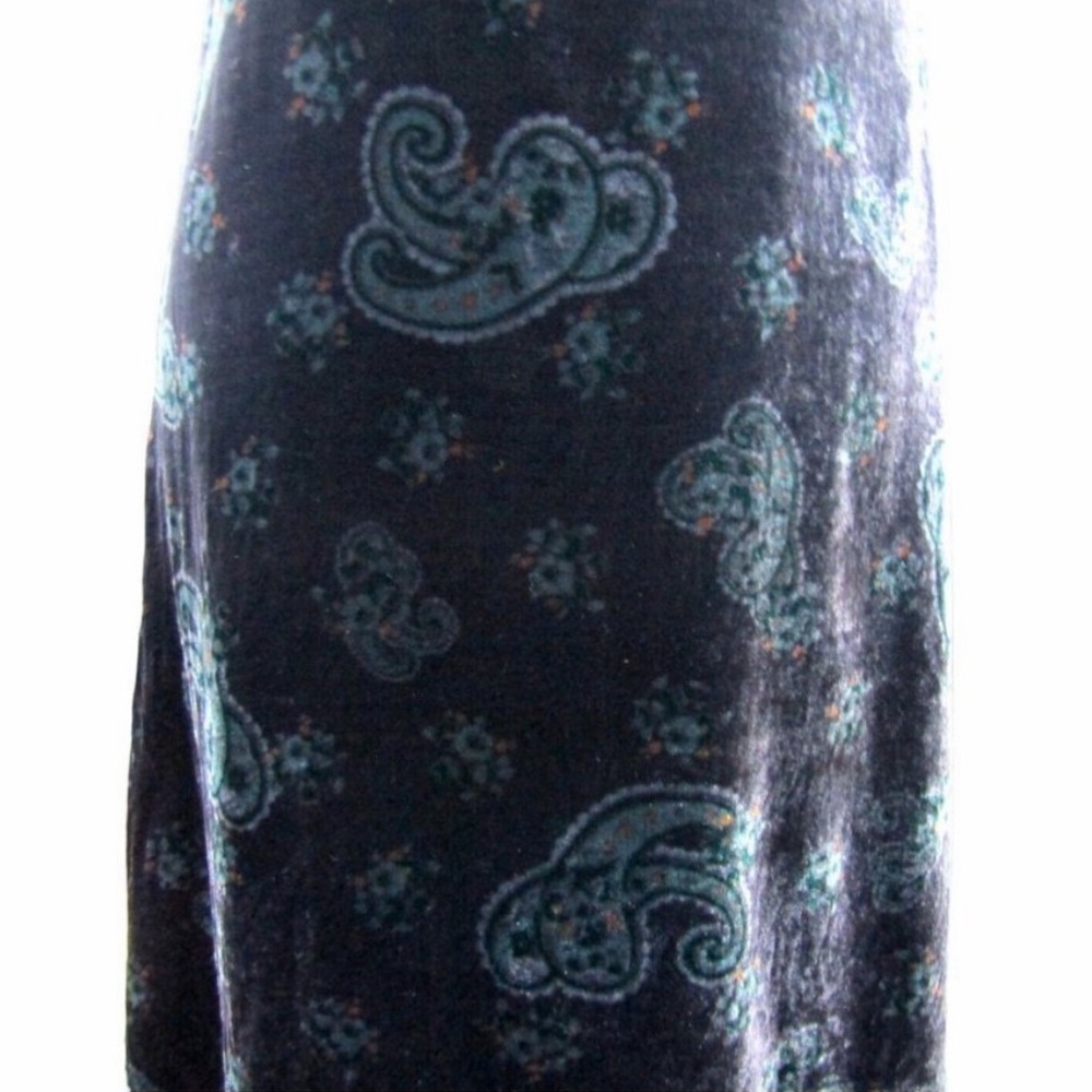 Ralph Lauren Dark Green Velvet Slip Dress - Picture 9 of 9